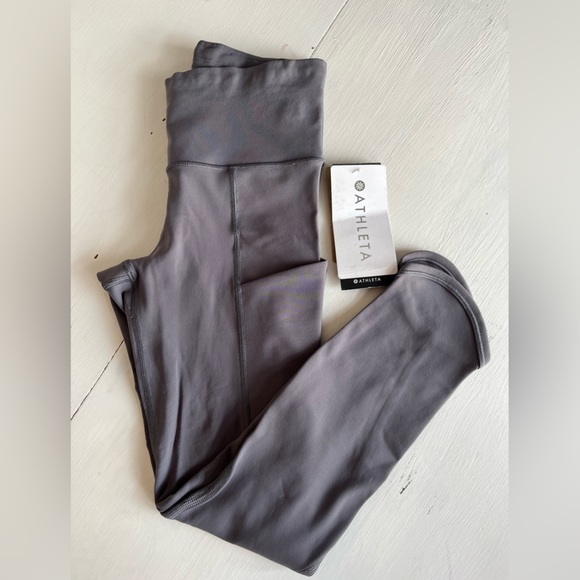 ☑️ NWT Athleta Up For Anything Capri 24" Leggings Size XXS in Gray - Picture 2 of 8